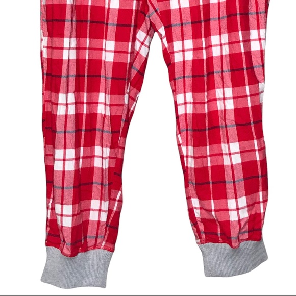 Aerie Plaid Tartan Pajama Pants Bottoms Jogger Sleep Cozy PJs Pockets - Picture 6 of 11